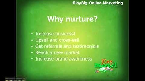 Nurture Marketing - what is it?