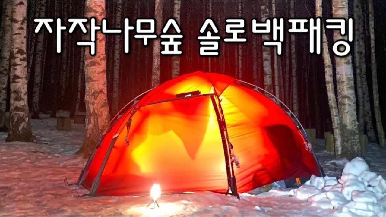 [Backpacking] 강원 정선 백운산 백패킹ㅣ나홀로 떠난 순백의 자작나무 숲속에서 하룻밤⛺ㅣ바로쿡 놓고 오고 매트는 빵꾸ㅋㅋㅣ하이원 하늘길 무릉도원 코스ㅣ힐레베르그 솔로 BL