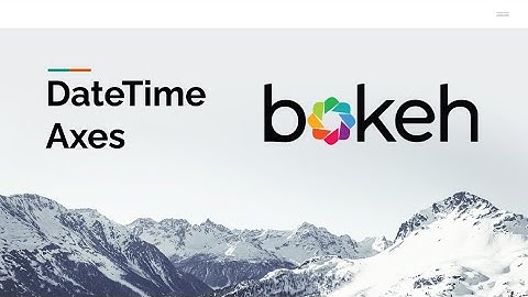 Bokeh: DateTime Axes