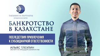 Банкротство в Казахстане | Последствия привлечения к субсидиарной ответственности | И. Тлеулин