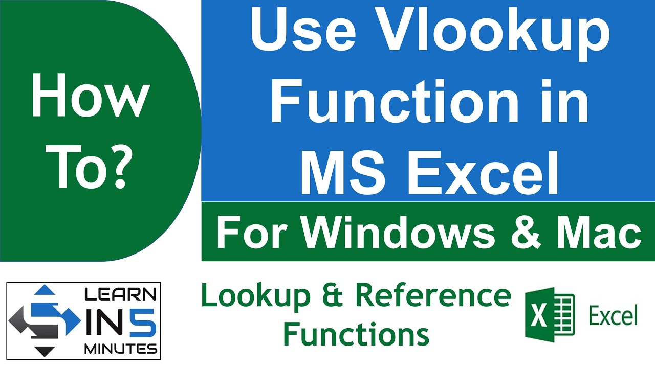 How to use Vlookup function in Microsoft Excel - YouTube
