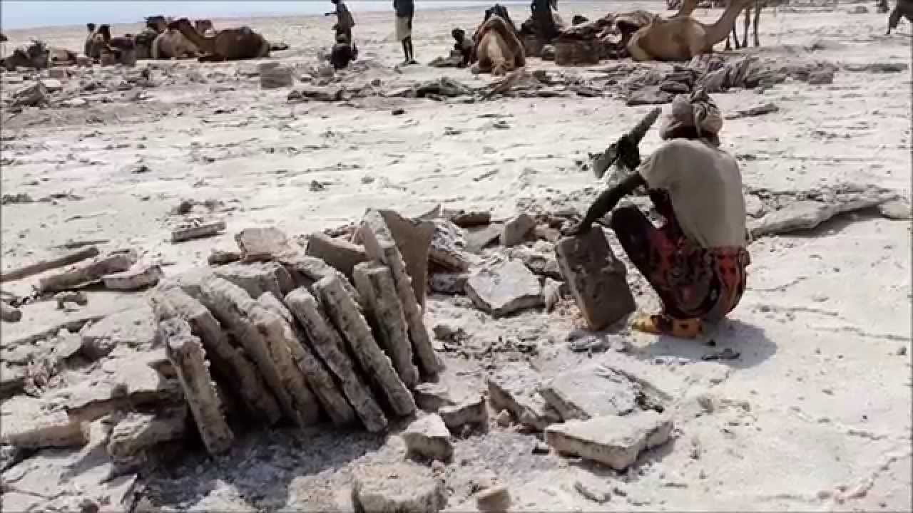 TRAVEL IN TIME -   SALT  CARAVANS IN DANAKIL DEPRESSION -ETHIOPIA  HD