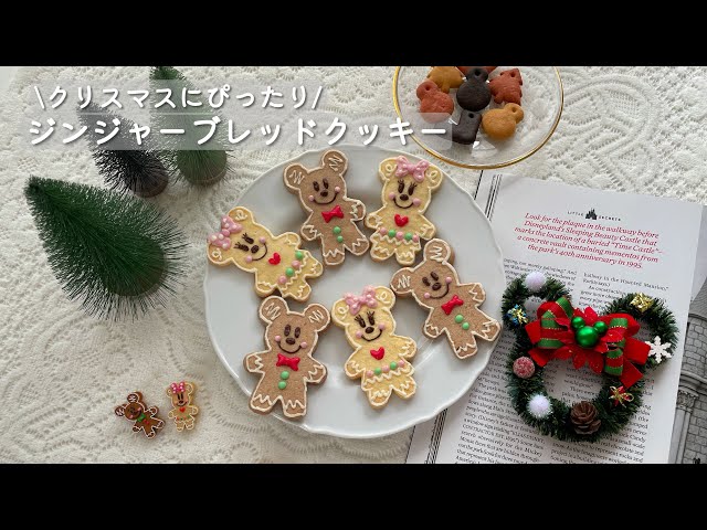 vlog］クリスマスに🎄ミッキーミニーのジンジャーブレッドクッキー