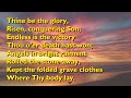 Thine be the glory tune maccabeus  3vvrefrain with lyrics for congregations