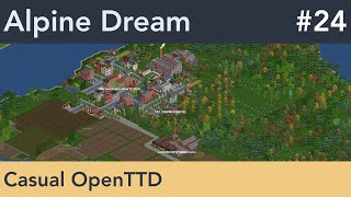 Passenger Transport Along the Gail River - OpenTTD - Alpine Dream - #24