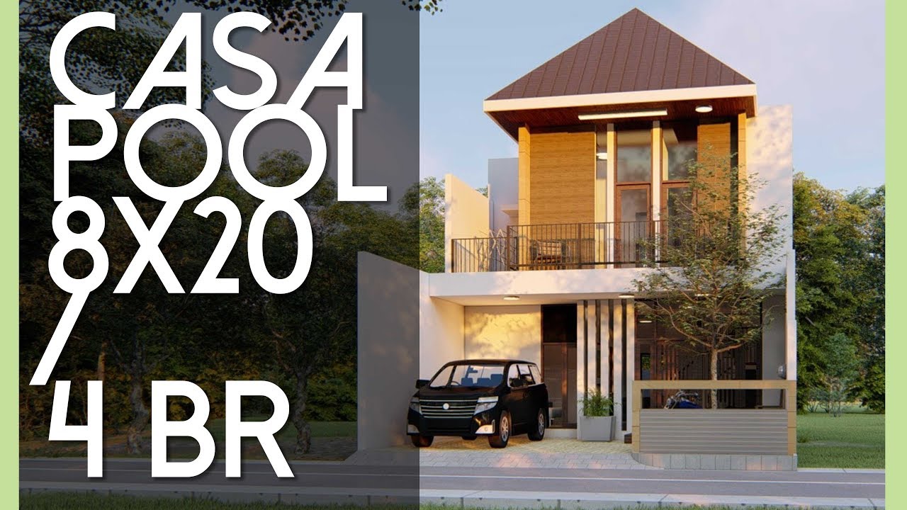 Varian Casa Pool Dengan 4 Kamar 8x20m2 065c By Probo Hindarto