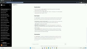 python math ceiling function