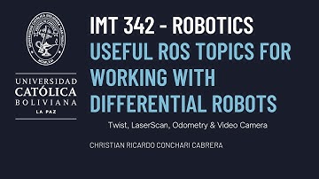 Odometry, LaserScan, Twist and Image messages exercise on ROS melodic