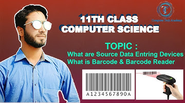 What are source data Entry Devices also explain Barcode and barcode Reader with examples