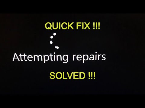 Attempting repairs loop fix windows 10