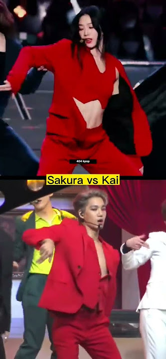 Kai vs sakura/love shot 🔫🔫#lessarafim  #exo