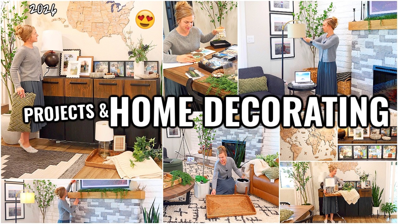 HOME DECORATING & PROJECT IDEAS!!😍 DECORATE WITH ME | DECORATING AND ORGANIZING MOTIVATION