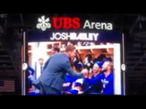 Josh Bailey - 1000 games ceremony - all with New York Islanders - UBS