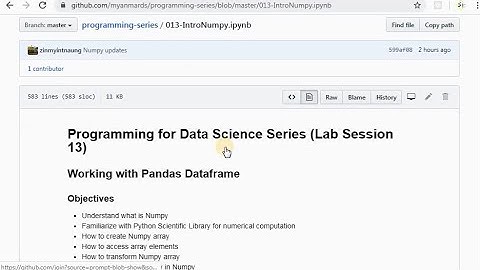 Lab - Introduction to Numpy (PL013 by Myanmar Data Science)