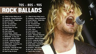 Rock Ballads 70&#39;s - 80&#39;s - 90&#39;s | Best Rock Ballads of All Time | Rock Love Song Nonstop