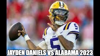 Jayden Daniels (#5 LSU QB) VS Alabama 2023 (All Plays)