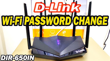 D-Link DIR-650IN Router WiFi Password Change