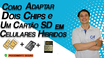 Como colocar 2 chips e cartão de memória no S10?