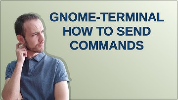 gnome-terminal how to send commands