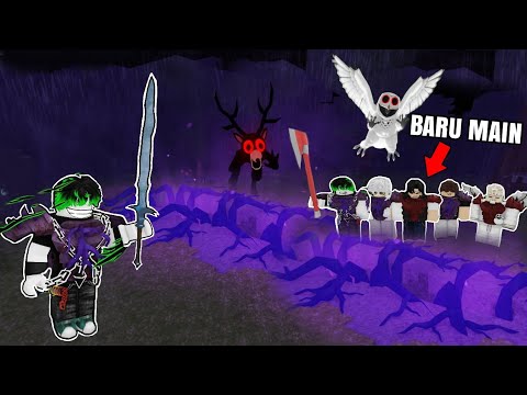 I Taught These 3 YouTubers How to Play HARD MODE in 99 Night ROBLOX