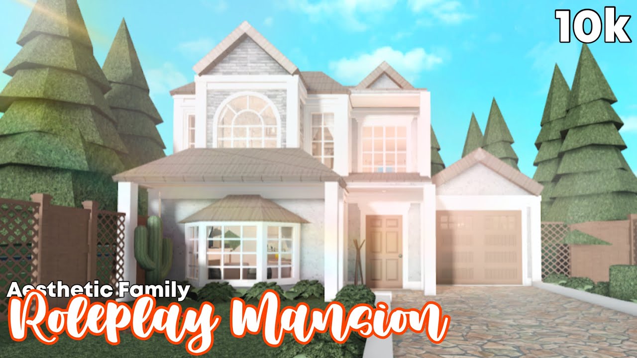 Bloxburg: 10k Cheap Aesthetic Family Mansion (FULL BUILD) | Roblox