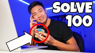 DOING 100 SOLVES ON THE LEGO 3x3