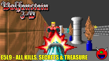Wolfenstein 3D (ECWolf) - E5L9 Boss Floor - 100% No Commentary