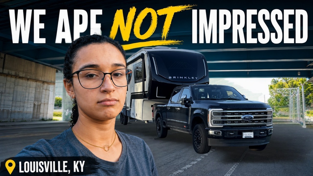No Reservation, A Killer Bridge & A VERY Tight Campground (RV Travel Day to Louisville)