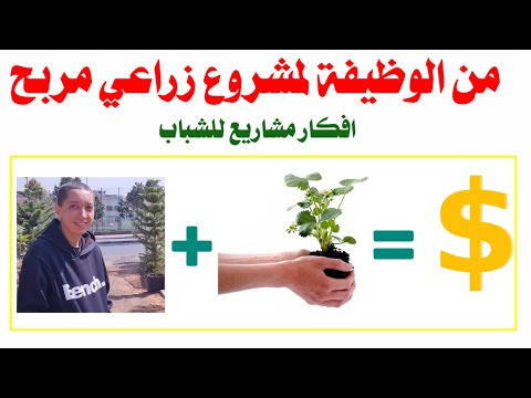 مشروع زراعي مربح من الوظيفة لمشتل نباتات تجربة حية