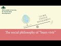 The social philosophy of buen vivir  by simon handschuh