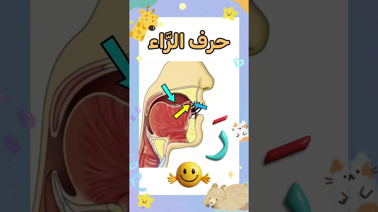 ​🌟 تعلم نطق حرف الراء ( Pʀᴏɴᴜɴᴄɪᴀᴛɪᴏɴ) بطريقة سهلة وصحيحة للأطفال🎈 #تعليم_الحروف