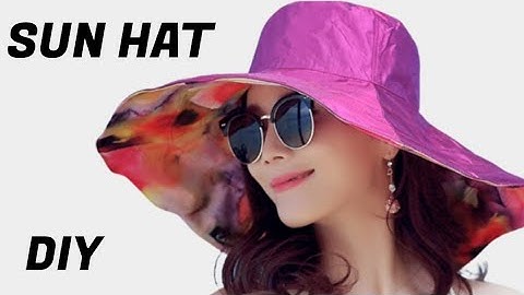 How To Make A SUN HAT ☀️/Pattern Drafting In 2 Minutes