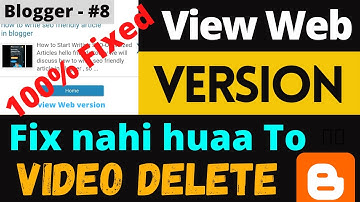 view web version problem solve in blogger theme, [💯% fixed]