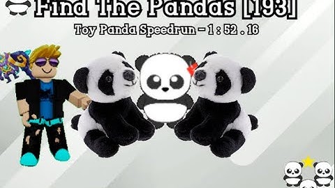 Find The Pandas [193] | Toy Panda Speedrun - 1:52.16