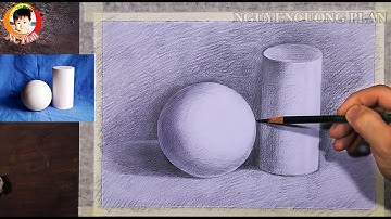 Vẽ khối trụ và khối cầu _ Hình họa cơ bản _ NC Plan