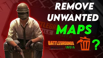 Delete Extra Maps in BGMI | How to Delete Maps in PUBG MOBILE ||