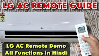 LG Dual Inverter AC Remote Guide || LG AC 2023 Remote Functions || Remote Demo LG AC 2023