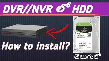 How to install  hard disk in DVR //NVR(cctv)Hikvision //#cp plus
