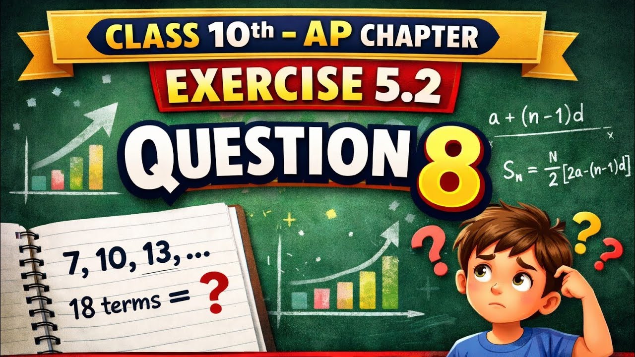 AP Exercise 5.2 Question 8 | Find the nᵗʰ Term | Class 10 Maths - YouTube