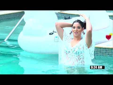 Carolina Lanza se dio su chapuzÃ³n esta maÃ±ana en HCH Matutino