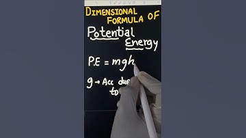 trick To find dimensional formula of potential energy #class11 #physics #dimensions 😊