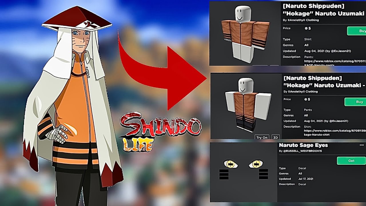 Shindo Life Clothing Codes