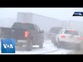 50 Vehicles Pile Up on Icy Iowa Highway