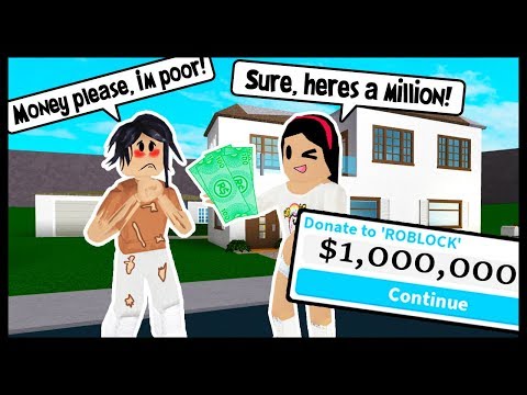 Giving Away One Million Dollars On Bloxburg Roblox Youtube - zailetsplay roblox bloxburg house