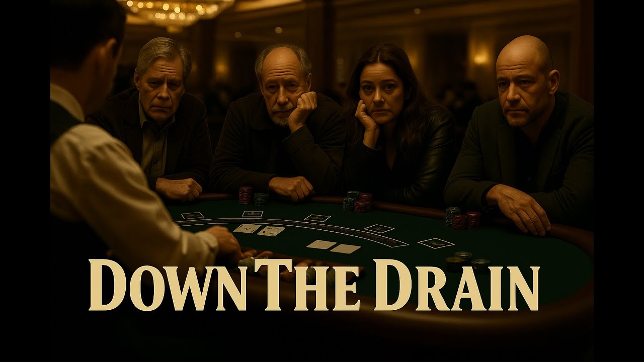 Down The Drain - The Cost of Chasing Jackpots (Burned Strings Lyric Video)