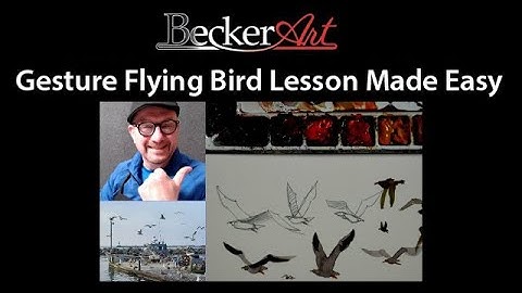 How to Paint Flying Birds with Expressive Gestures | Watermedia Tutorial