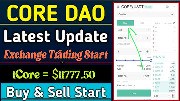 Boom 💥 | CoreDao Latest Update 😱 Exchange Trading Start Buy & sell 🤯🤩 | 1Core = $11777.50 🤑🎉 #crypto