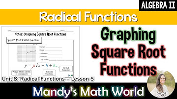 Graphing Square Root Functions Algebra 2