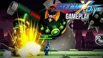 RockMan X DiVE - Prologue and Intro Stage Gameplay (Closed Beta Test)