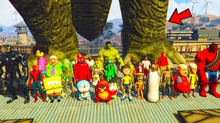 Franklin and Shinchan Playing Hide and Seek with Granny hulk venom Doraemon spider man in gta5 Tamil